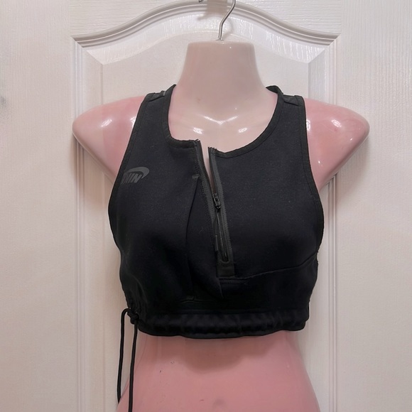 Nike Tech Fleece Half Zip Sports Bra - Picture 3 of 7